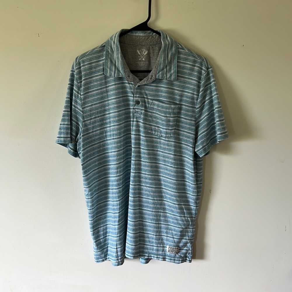 Large stripped polo shirt